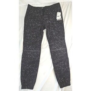 NWT Brooklyn Cloth BKLYN Athletics Mens Space Dye Joggers Black White L